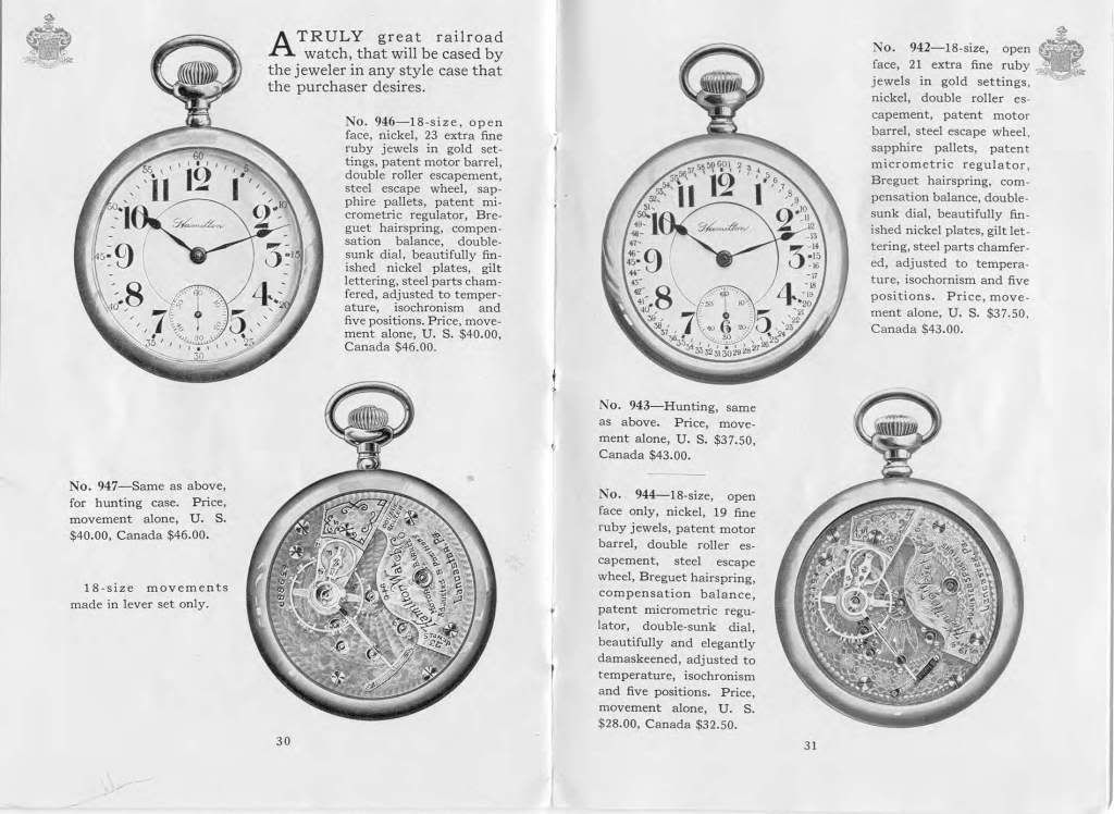 Hamilton Catalog 1914 Vintage Watch Forums